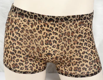 Ücretsiz teslimat yeni erkek iç çamaşırı seksi konfor bikini leopar baskı ev iç çamaşırı