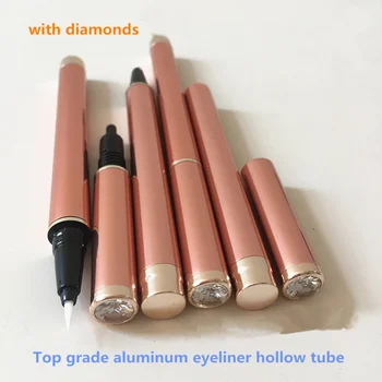Şişe Tüpleri Kozmetik-konteyner Alüminyum Eyeliner Gül altın Eyeliner Sıvı-Şişe Boş Doldurulabilir kozmetik kapları