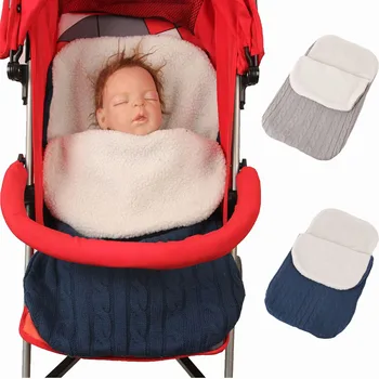 Bebek Yatak Yenidoğan Uyku Tulumu Kundak Bebek Yürüyor Arabası Battaniye Örgü Sıcak Uyku Tulumu Erkek Bebek Kız Kundaklama