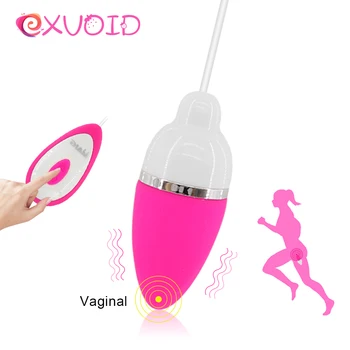 EXVOID Uzaktan Vibratör Kadınlar için Seks Oyuncakları Vajina Sıkın Egzersiz Yumurta Vibratör Vajinal Sıkma Eğitmen Akıllı Kegel Topu