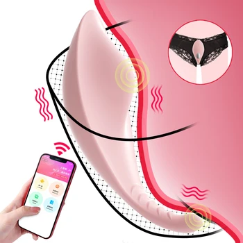 Giyilebilir Vibratör Klitoris Stimülatörü Seks Oyuncakları Kadınlar için APP Uzaktan Kumanda Görünmez Titreşimli Yumurta Külot Vibratör Seks Shop