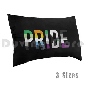 Gurur, Çeşitli Queer Bayrakları 2 Yastık Kılıfı DIY 50x75 Gurur Queer Ace Aro Acearo Ace Aro
