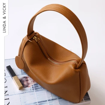 Kadın Çanta Hakiki Deri Lüks Tasarımcı moda büyük el çantası omuz çantaları Sadelik İnek Derisi Eğlence Tarzı Koltukaltı Çanta 2022