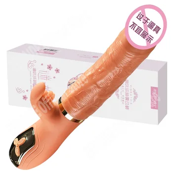 Klitoris emme tavşan vibratör stimülatörü dil yalama g-spot teleskopik salıncak ısıtma Dildos vibratörler seks oyuncakları kadınlar için