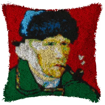 Mandal Kanca Halı Kitleri Van Gogh Yastık Halı Kapak Kat Mat Kırmızı yaprak Dikiş Dikiş Yetişkinler Çocuklar için Hediye