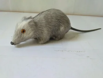 plastik ve kürkler simülasyon gri fare yaklaşık 10 cm modeli el sanatları komik prop hediye d2081