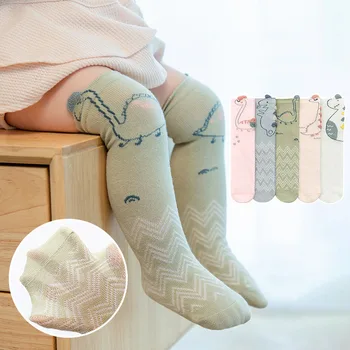 Yürüyor çocuk Bebek Erkek Kız Dikişsiz Çorap Karikatür Dinozor Pamuk Çorap Sevimli Tatlı Streç Yenidoğan Bebek Kadın Çorap